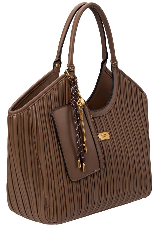 Siena SMART PLEATED SHOULDER TOTE