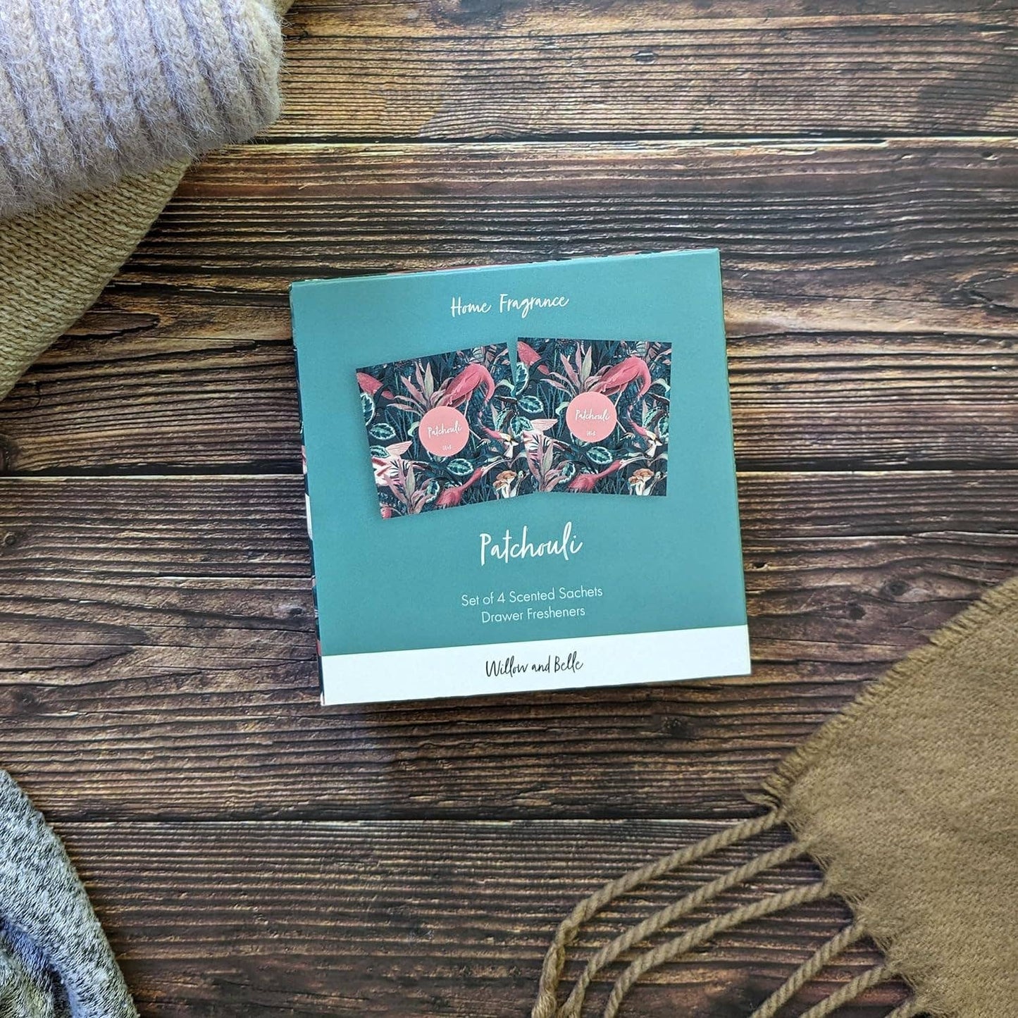 Set of 4 Patchouli - Jungle Green Design