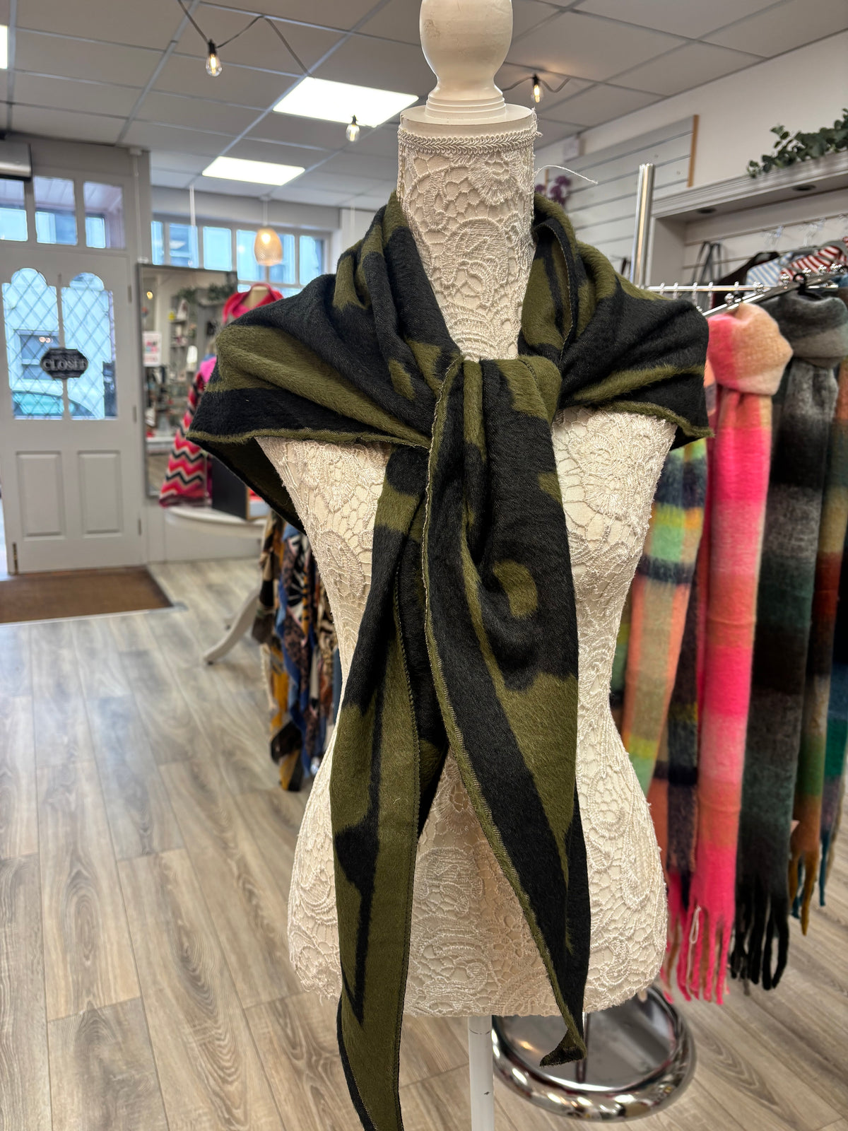 Molly cow print triangle knit