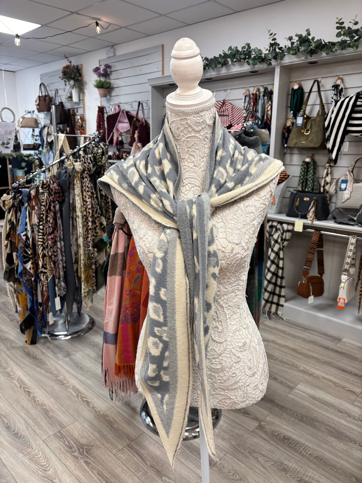 Shauna leopard print triangle knit