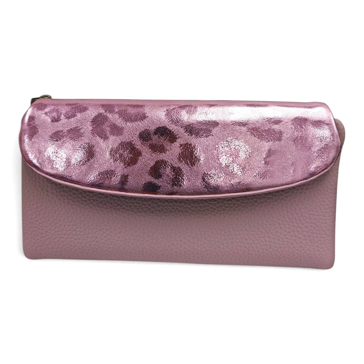 Nora Soft Pu Metallic Leopard Print Long Purse Gift Box