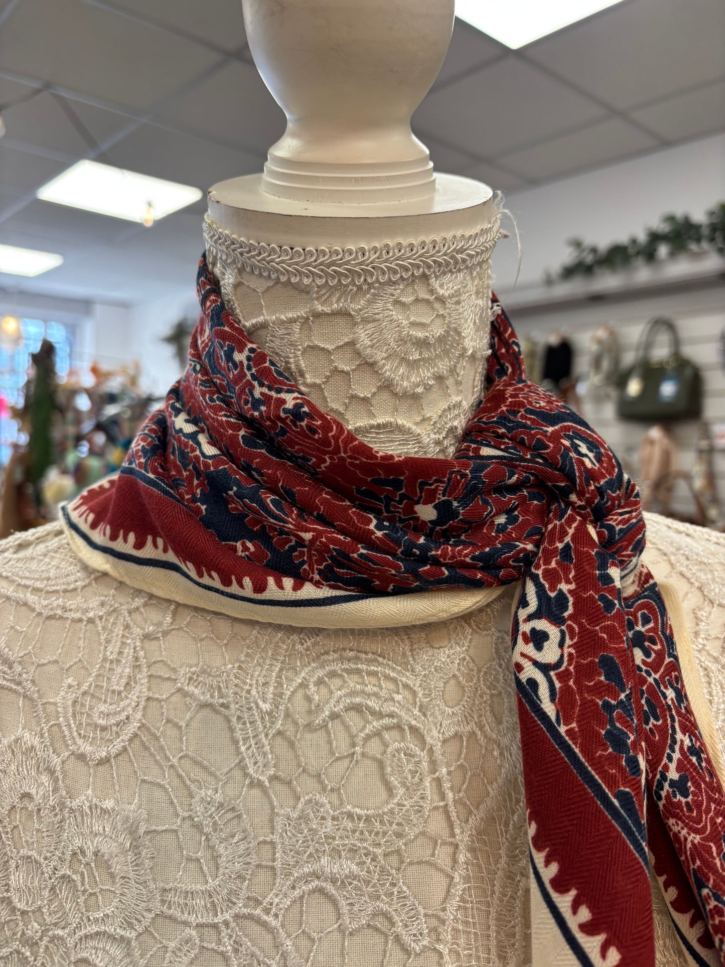 Paige brush cotton neck scarf