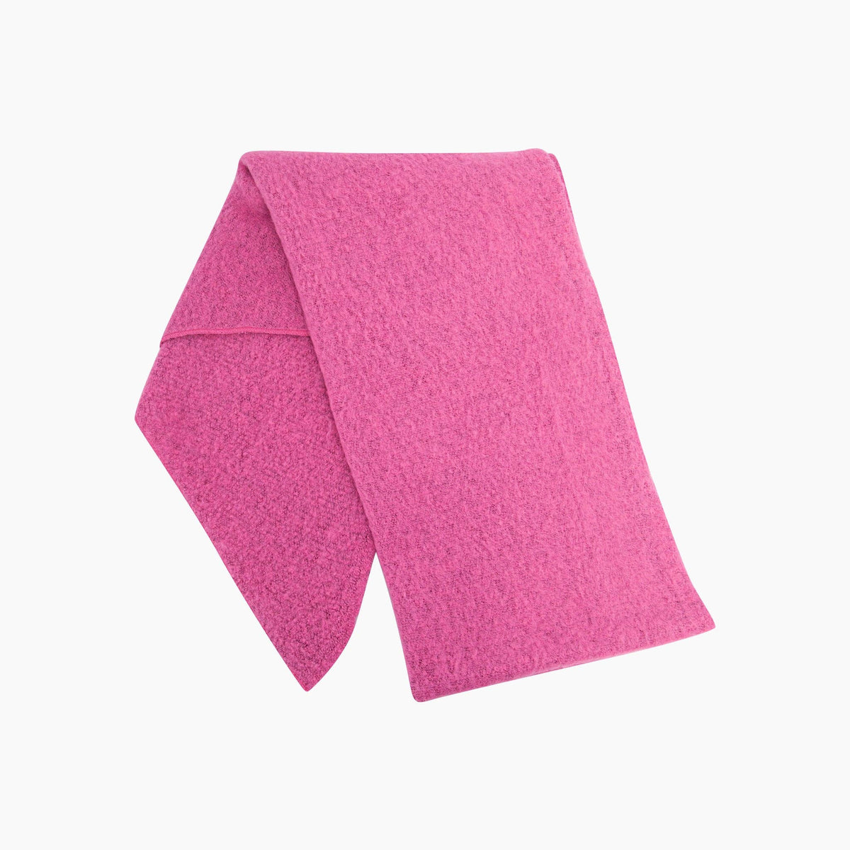 Alisha Asymmetric Heavyweight Scarf in Barbie Pink