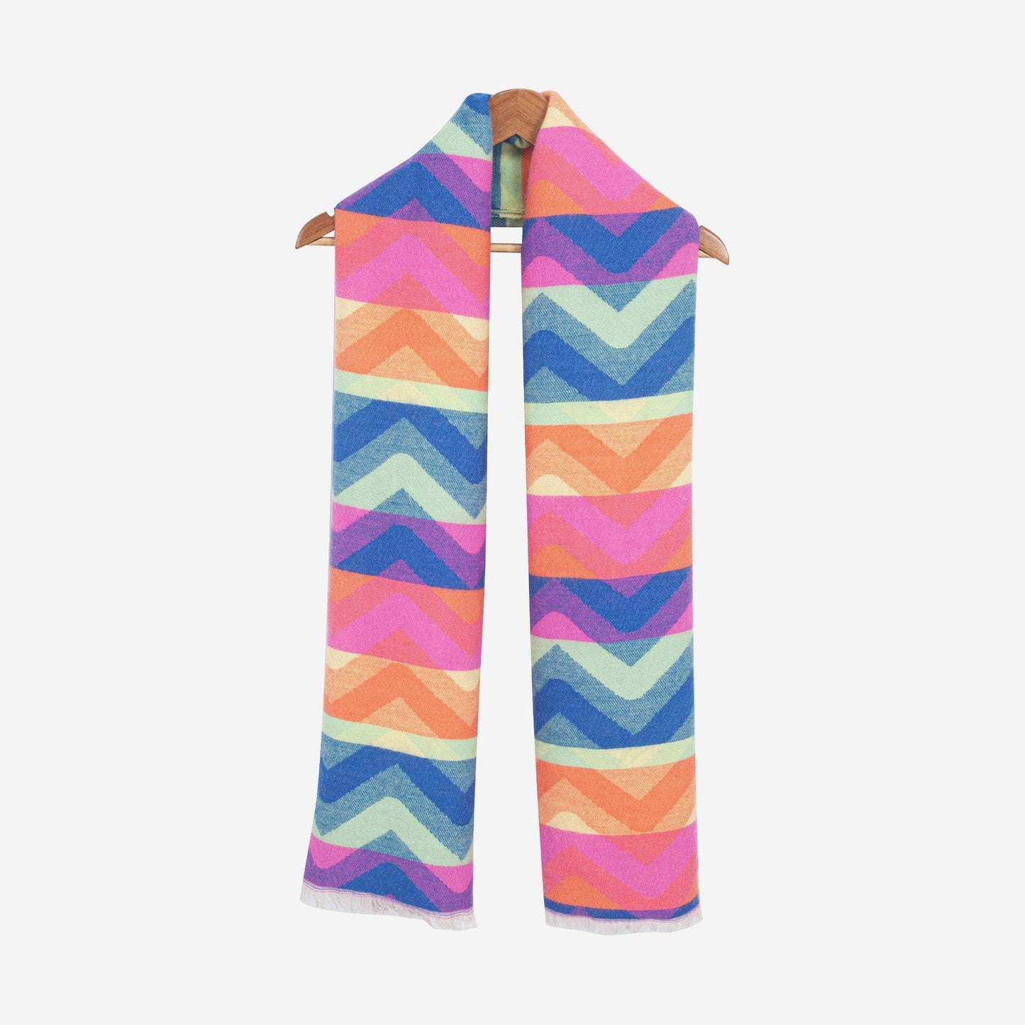 Bowie Multi Colour Zig-Zag Heavyweight Scarf