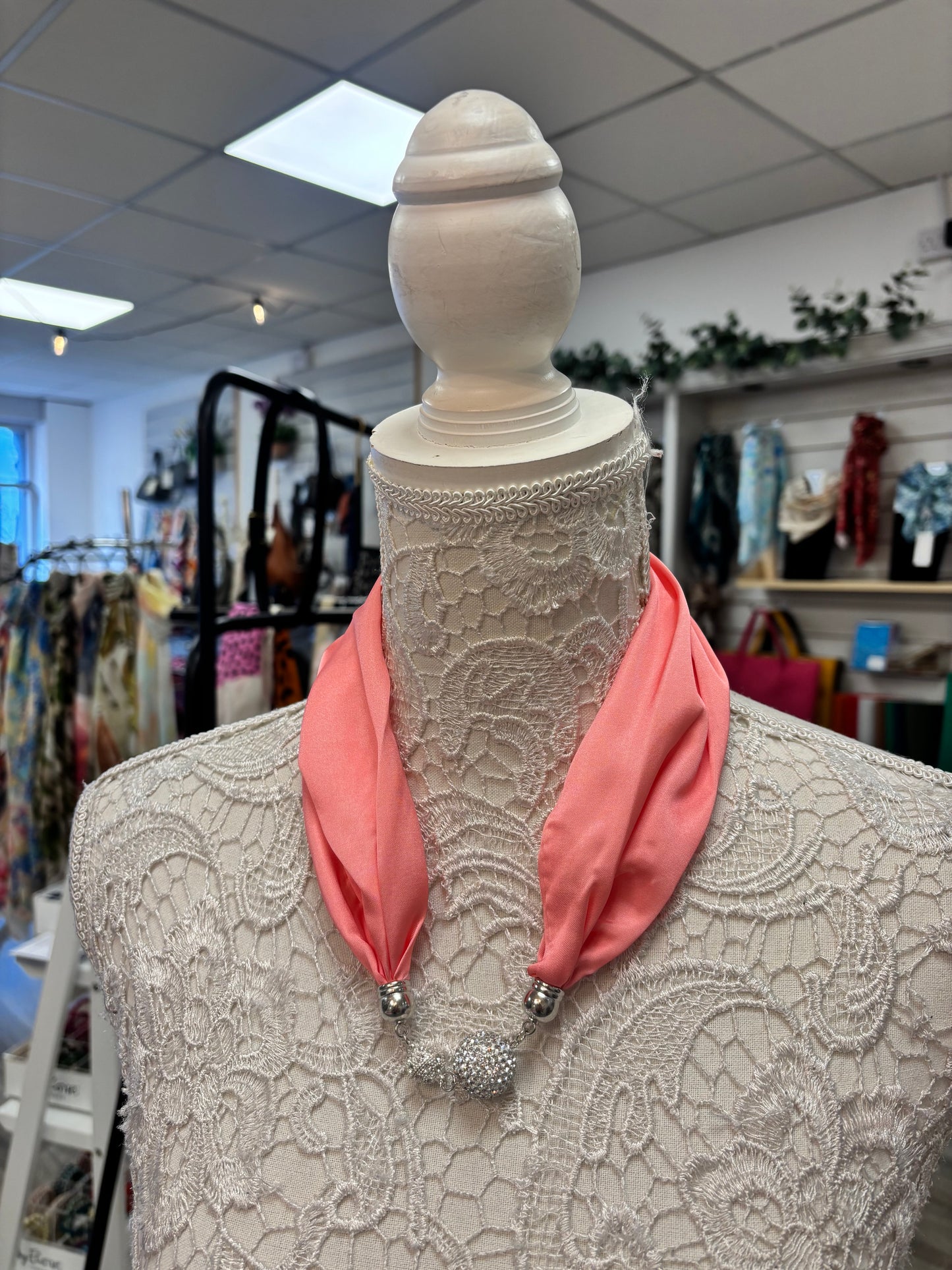 Gem diamanté scarf/necklace