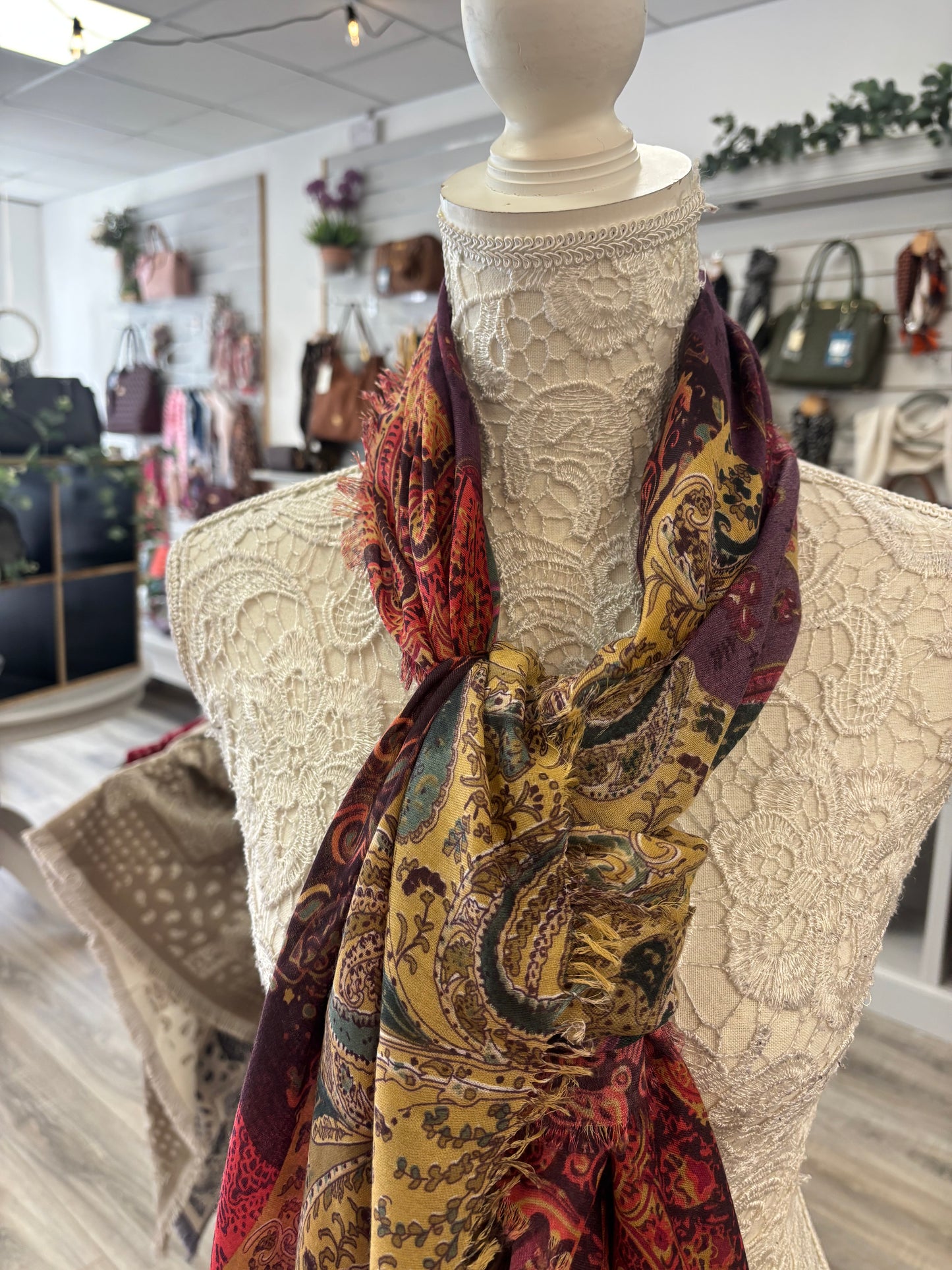 Jasmine multi coloured Autumn Scarf