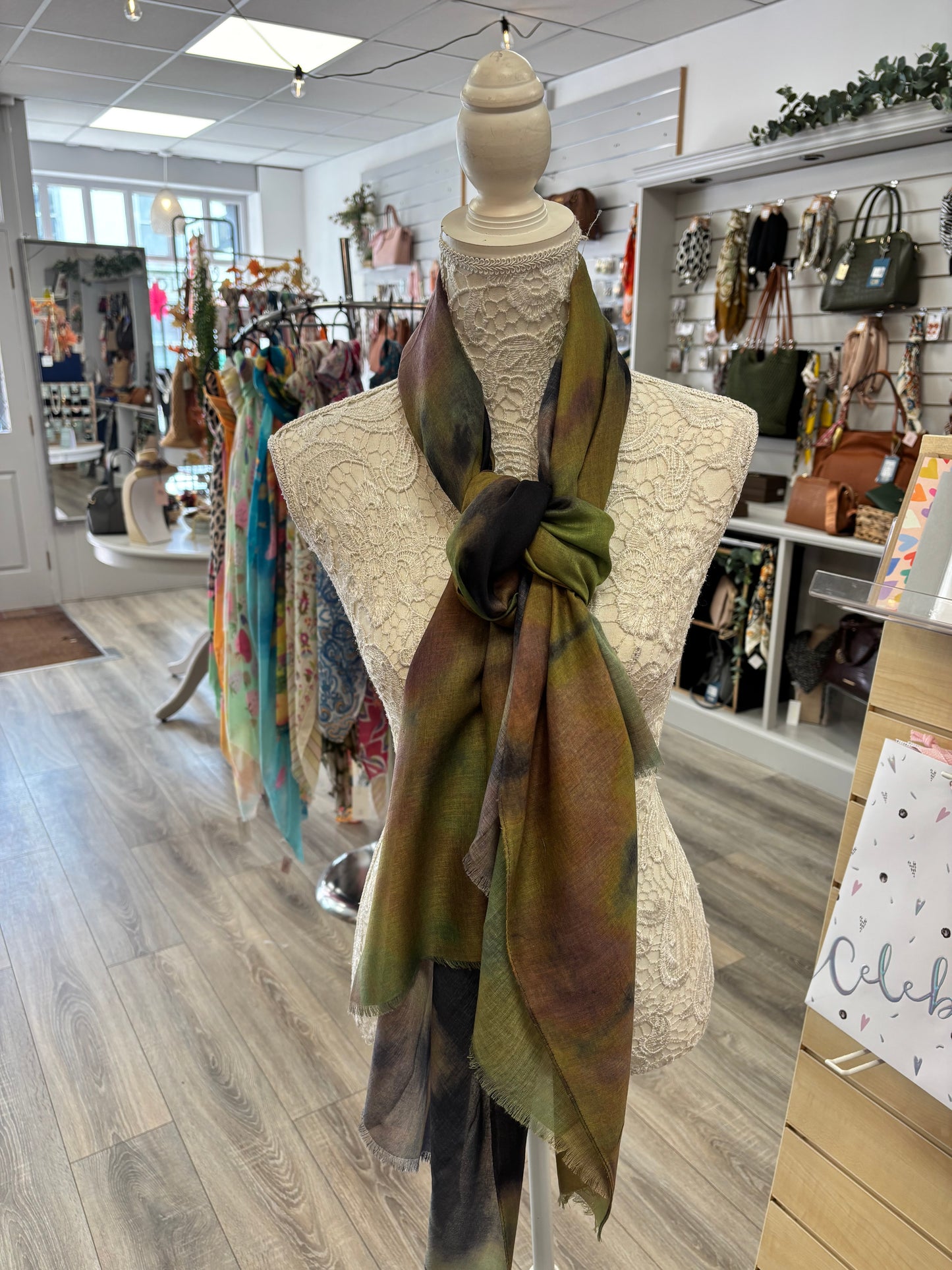 Cari abstract print scarf