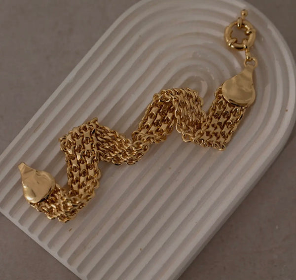 Nicole Woven Chain Bracelet