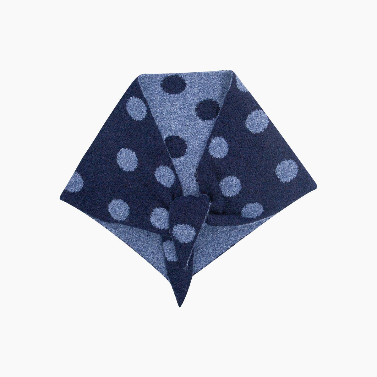 Tess Triangle Heavyweight Scarf in Navy/Denim