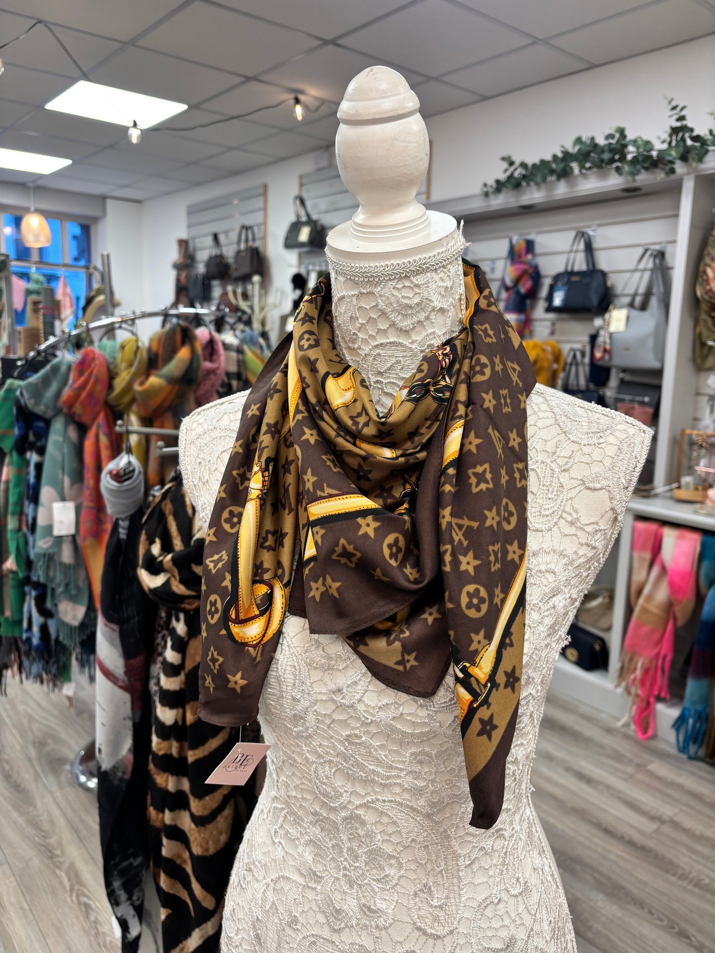 Anais designer inspired square scarves