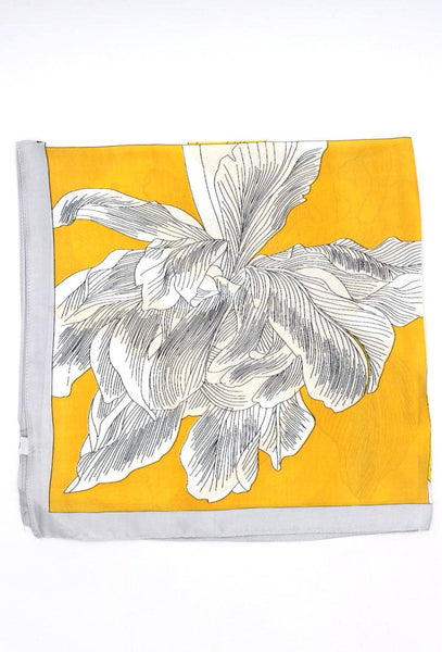 Water lily floral print scarf