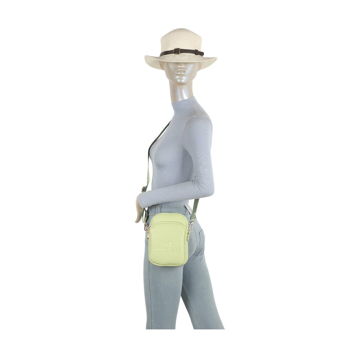 Clara Zip Top 3 Compartments Crossbody Handbag