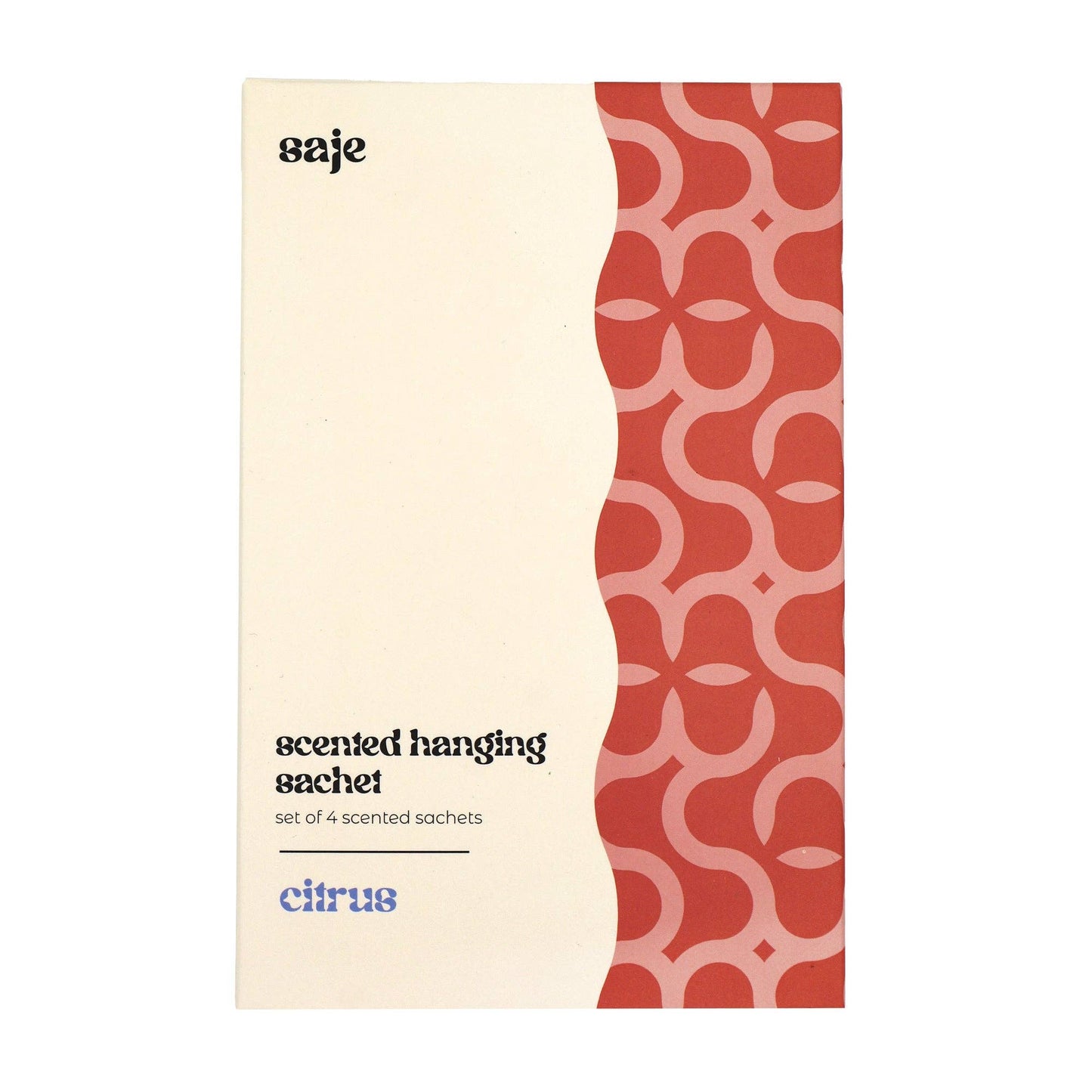 Saje Scented Hanging Sachet - Set of 4 Citrus