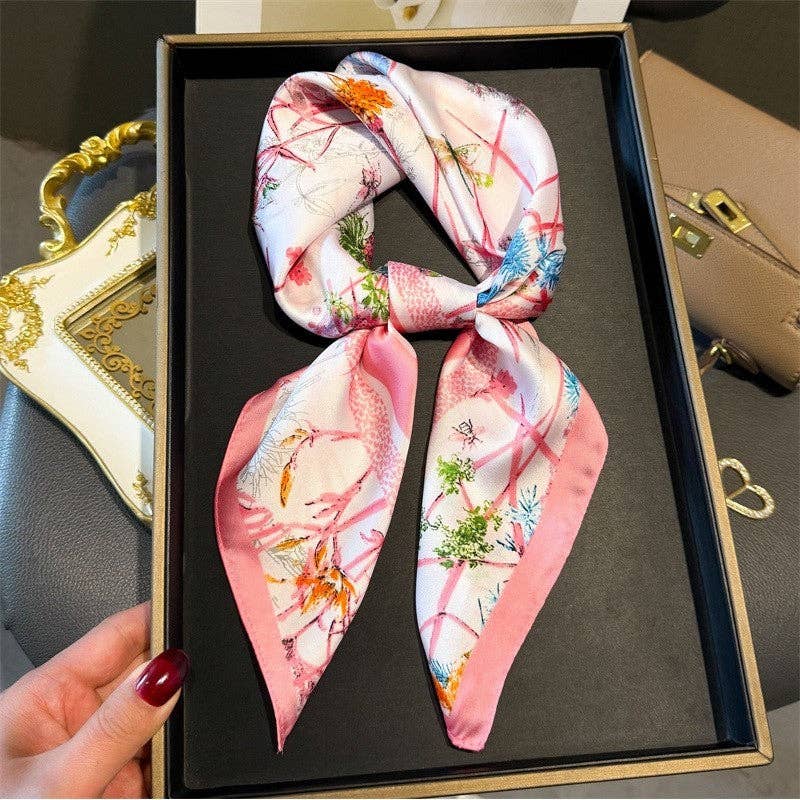 Fee Fashion Print Square Scarf