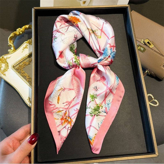 Fee Fashion Print Square Scarf