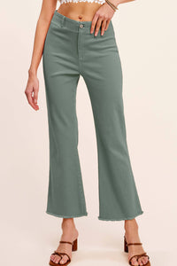 Molley Soft Washed Stretchy High Waisted Flare Pants
