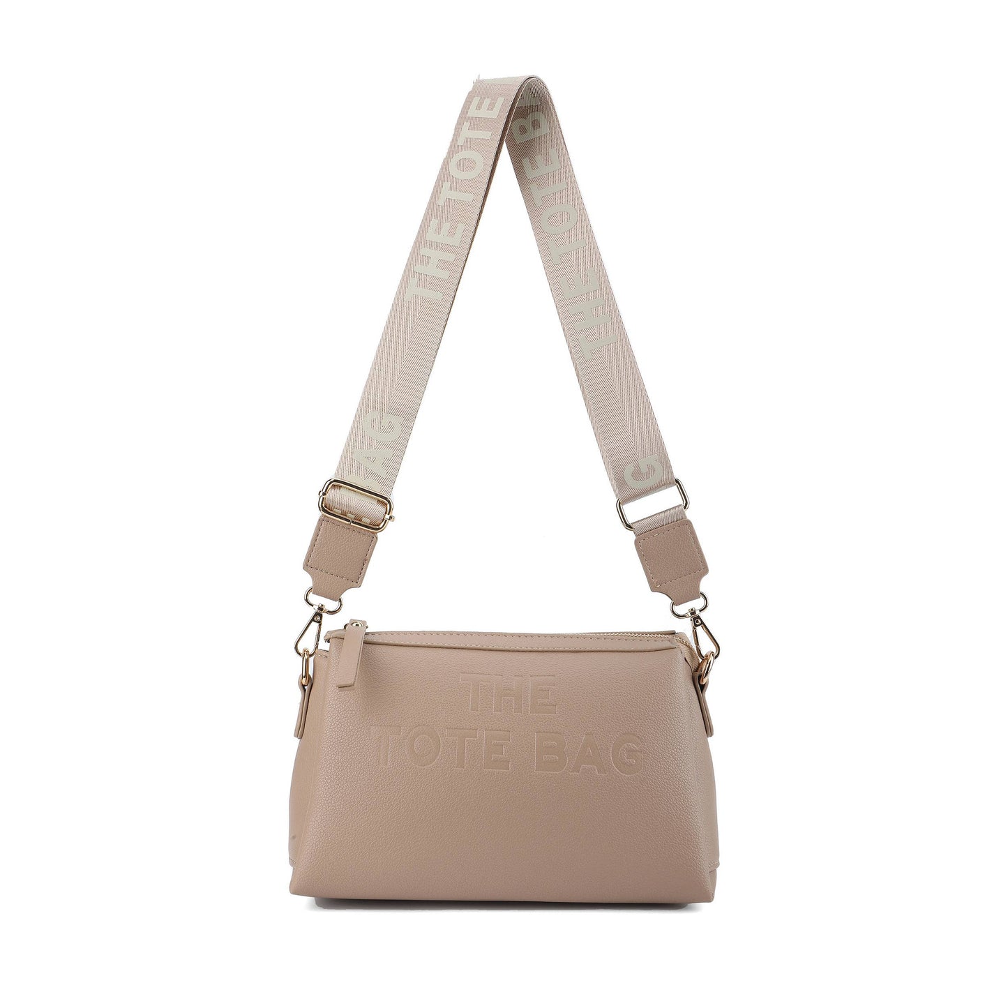 Marco Canvas Strap Zip Top 3 Compartments Crossbody