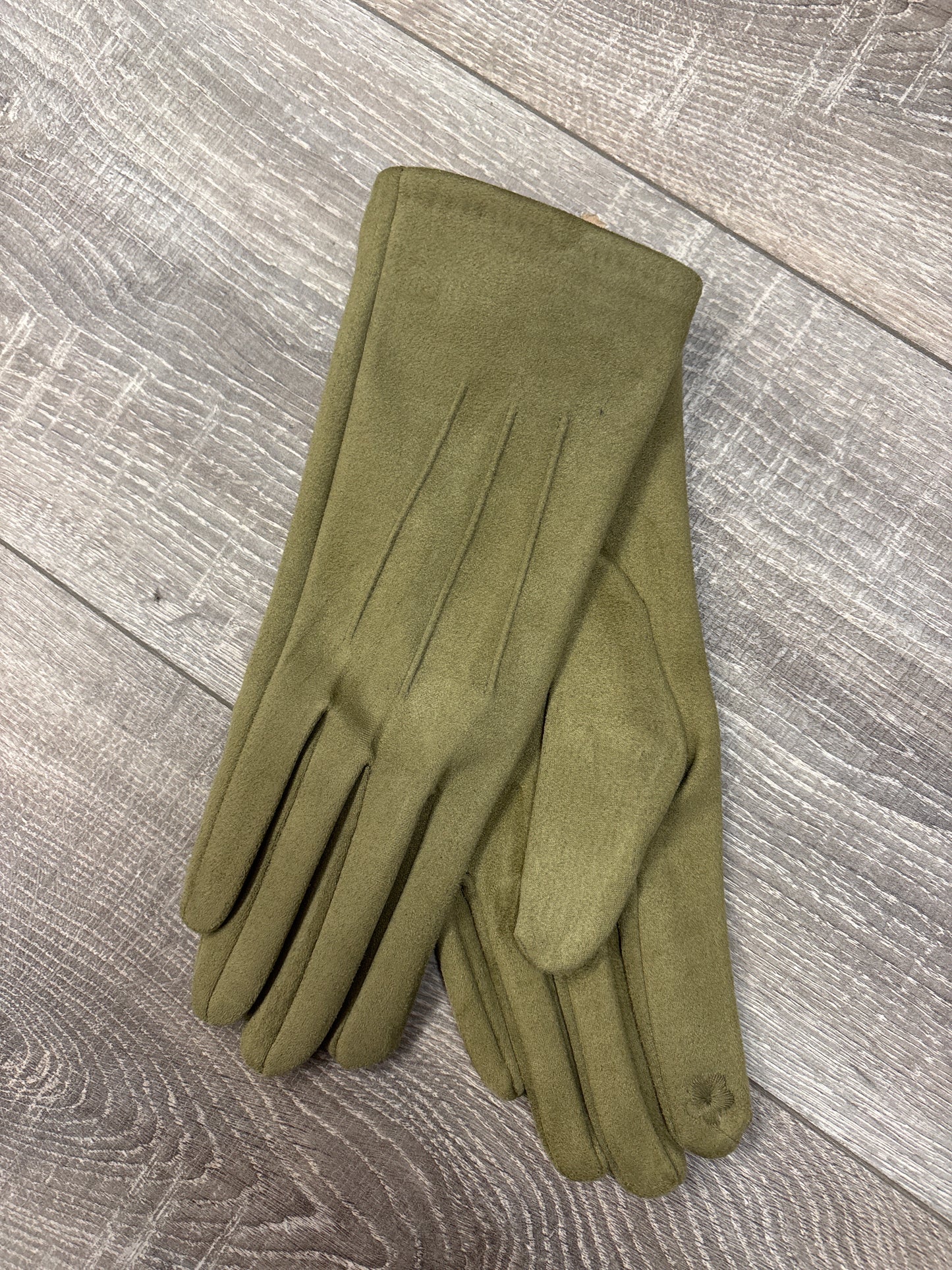 Jess faux suede gloves