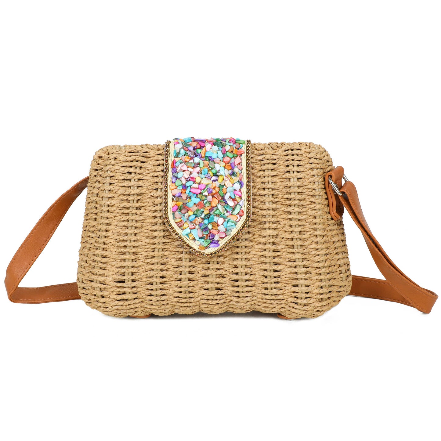 Shila Summer Boho Woven Crossbody Bag