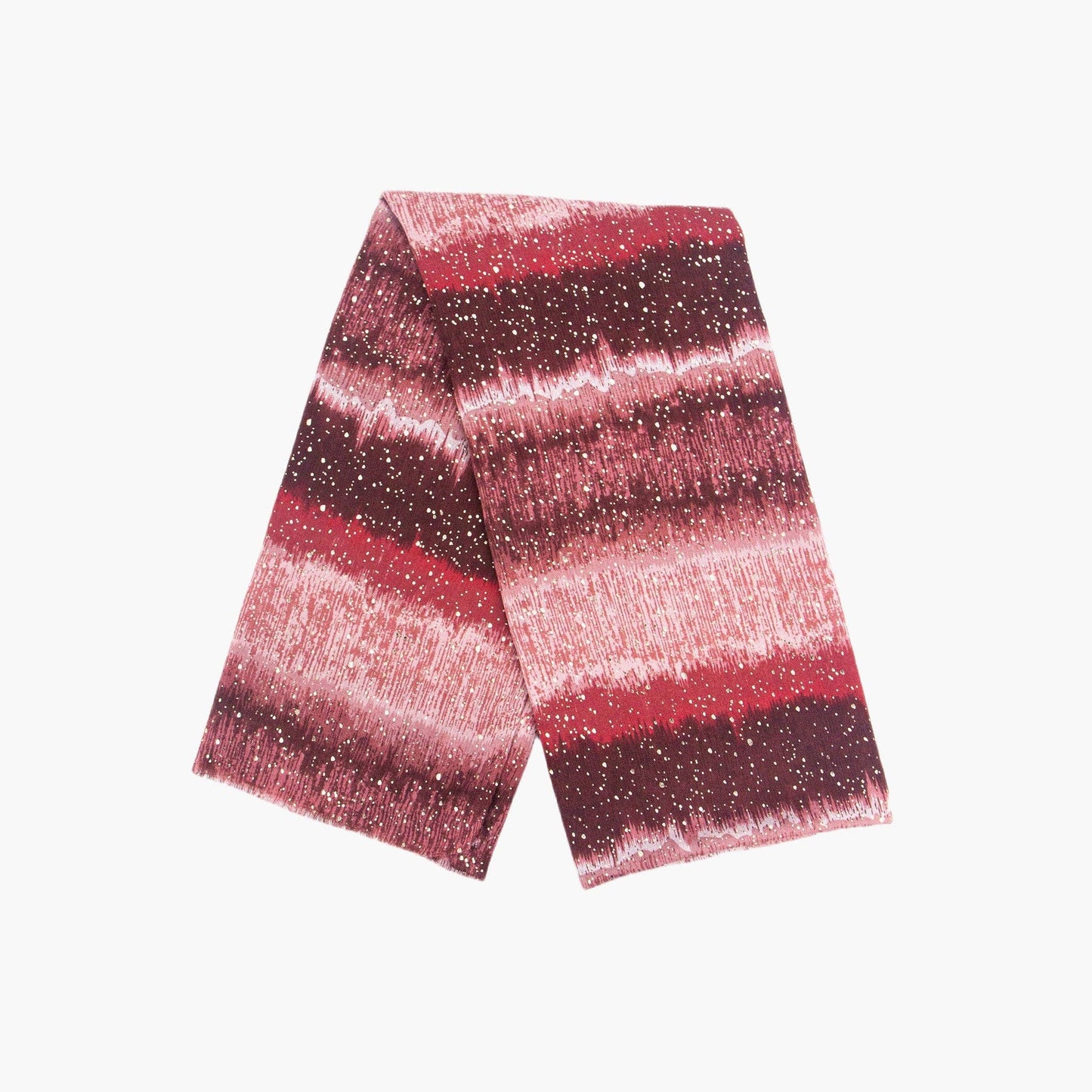 Isla Red Ombre Stripe Lightweight Scarf