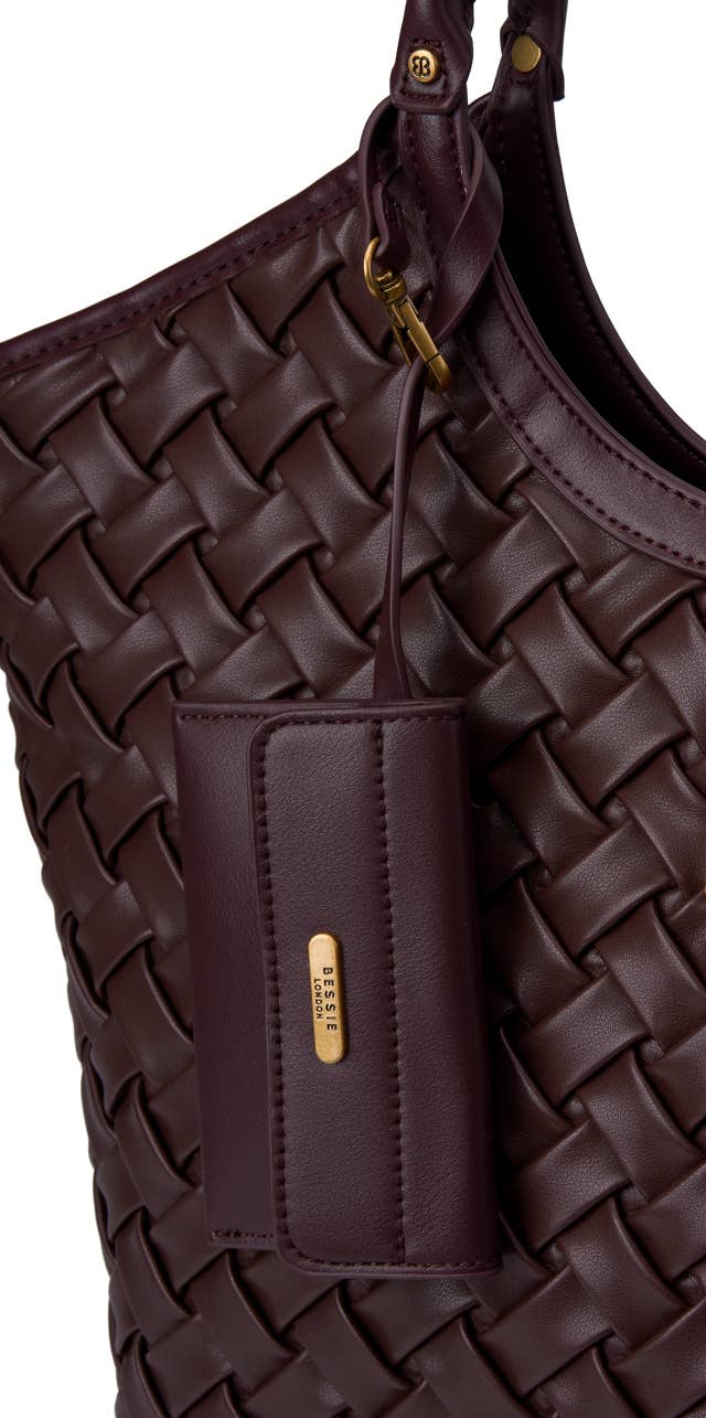 Olive OVERSIZED BASKET WEAVE TOTE
