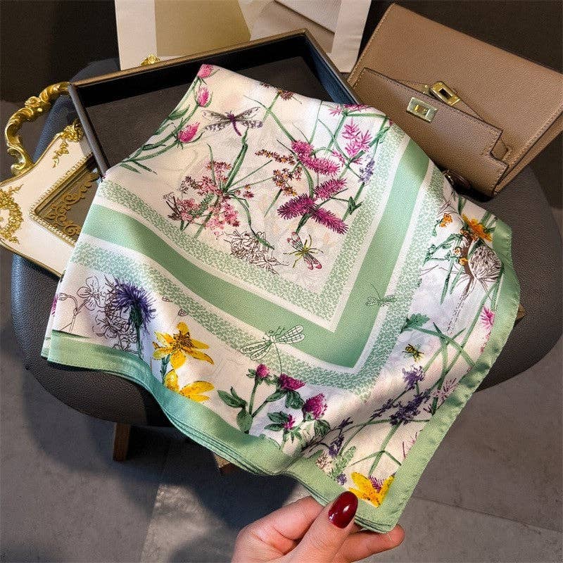 Fee Fashion Print Square Scarf