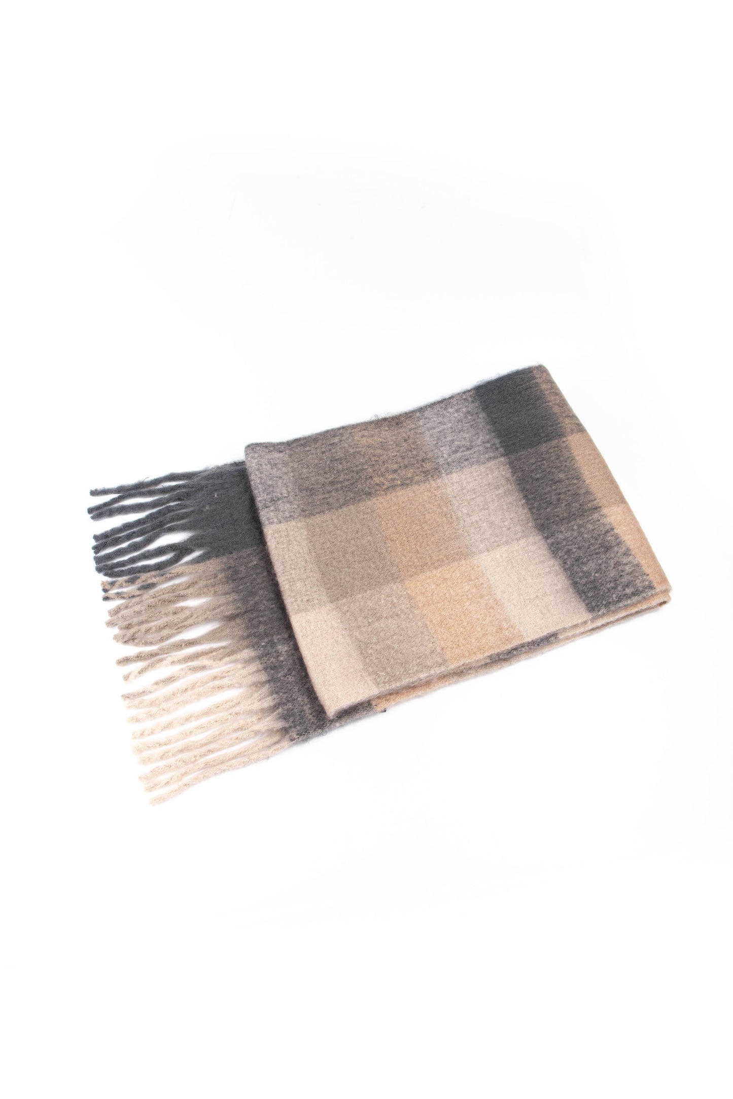 Allie Heavyweight Scarf - Neutral, Square Colour Block