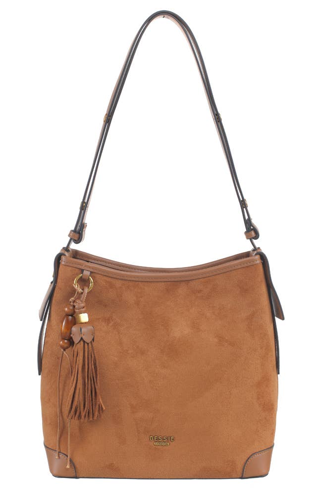 ELLISE ESSENTIAL SUEDE SHOULDER BAG