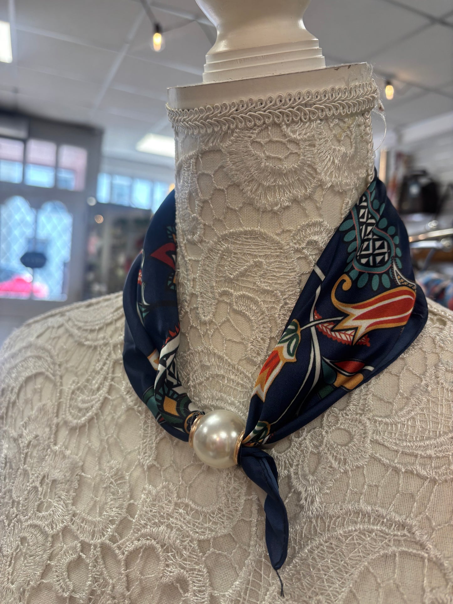 Paisley print scarf