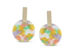 Emma Resin Disc Earrings