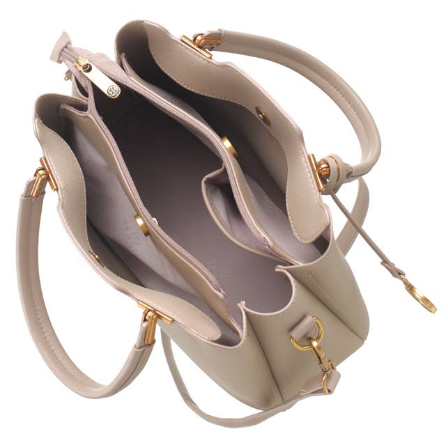 LARA SCALLOP EDGE CITY TOTE BAG