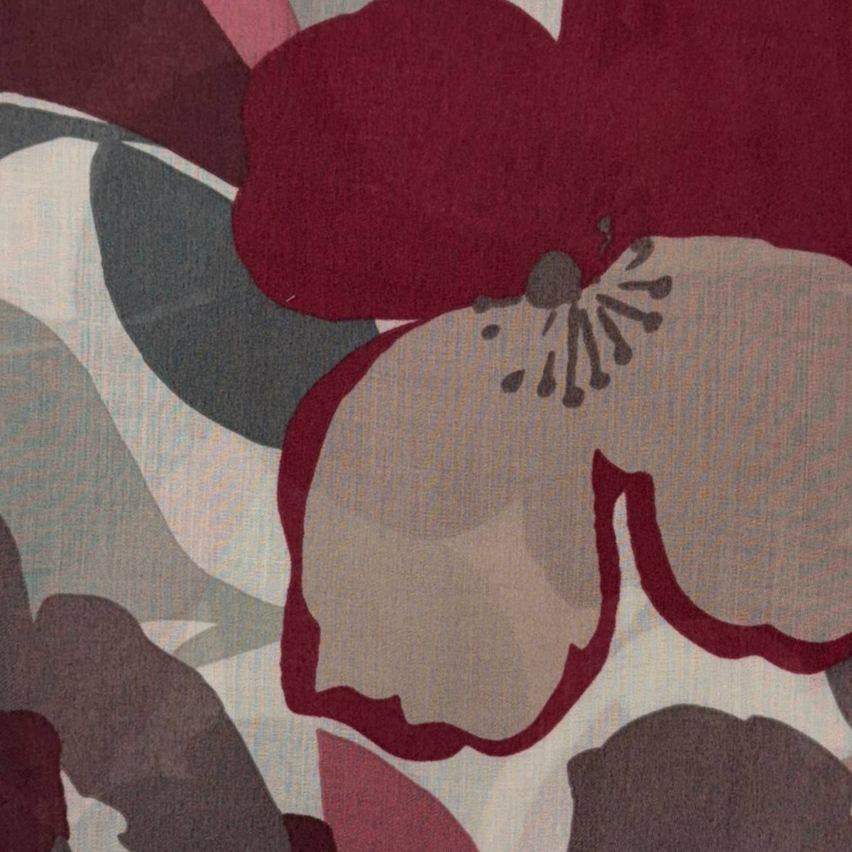 Poppy Floral Print Lightweight Scarf
