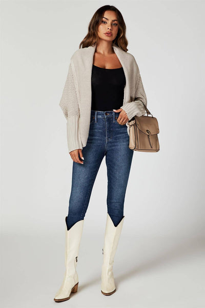 Betty Oversized Cardigan In Beige