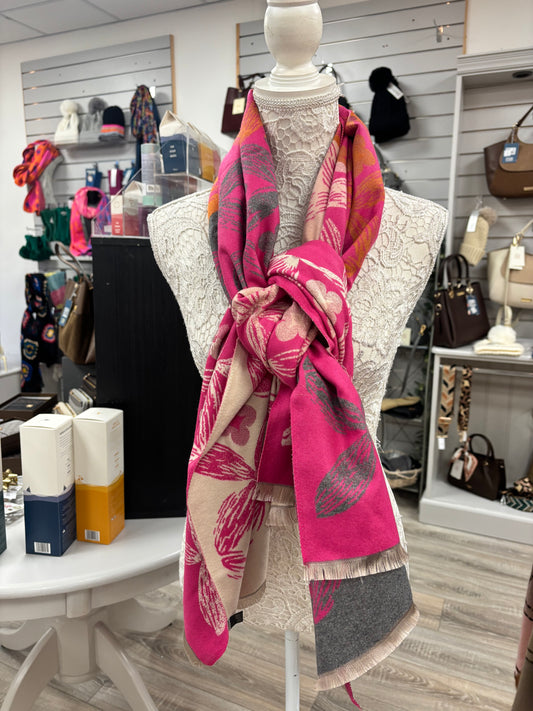 Maggie floral print scarf