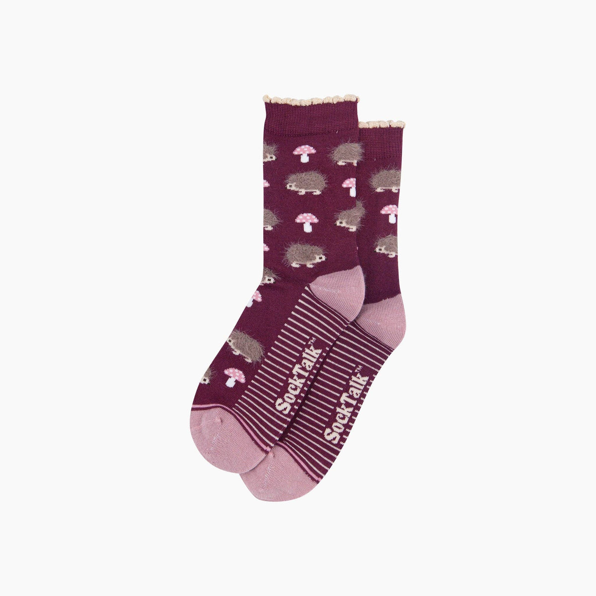 Berry Hedgehog Women's Fluffy Bamboo Socks