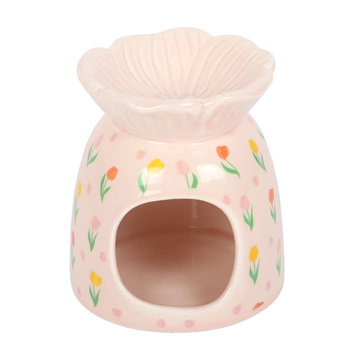 Spring Tulip Print Oil Burner and Wax Warmer