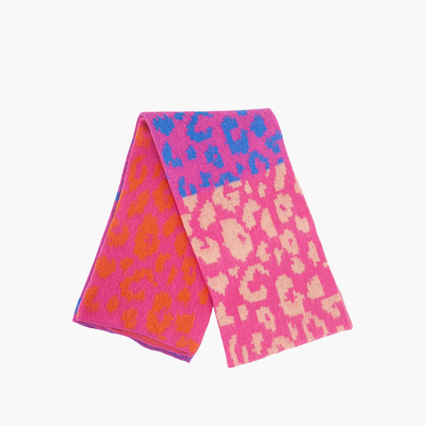Kyra Pink Leopard Heavyweight Scarf