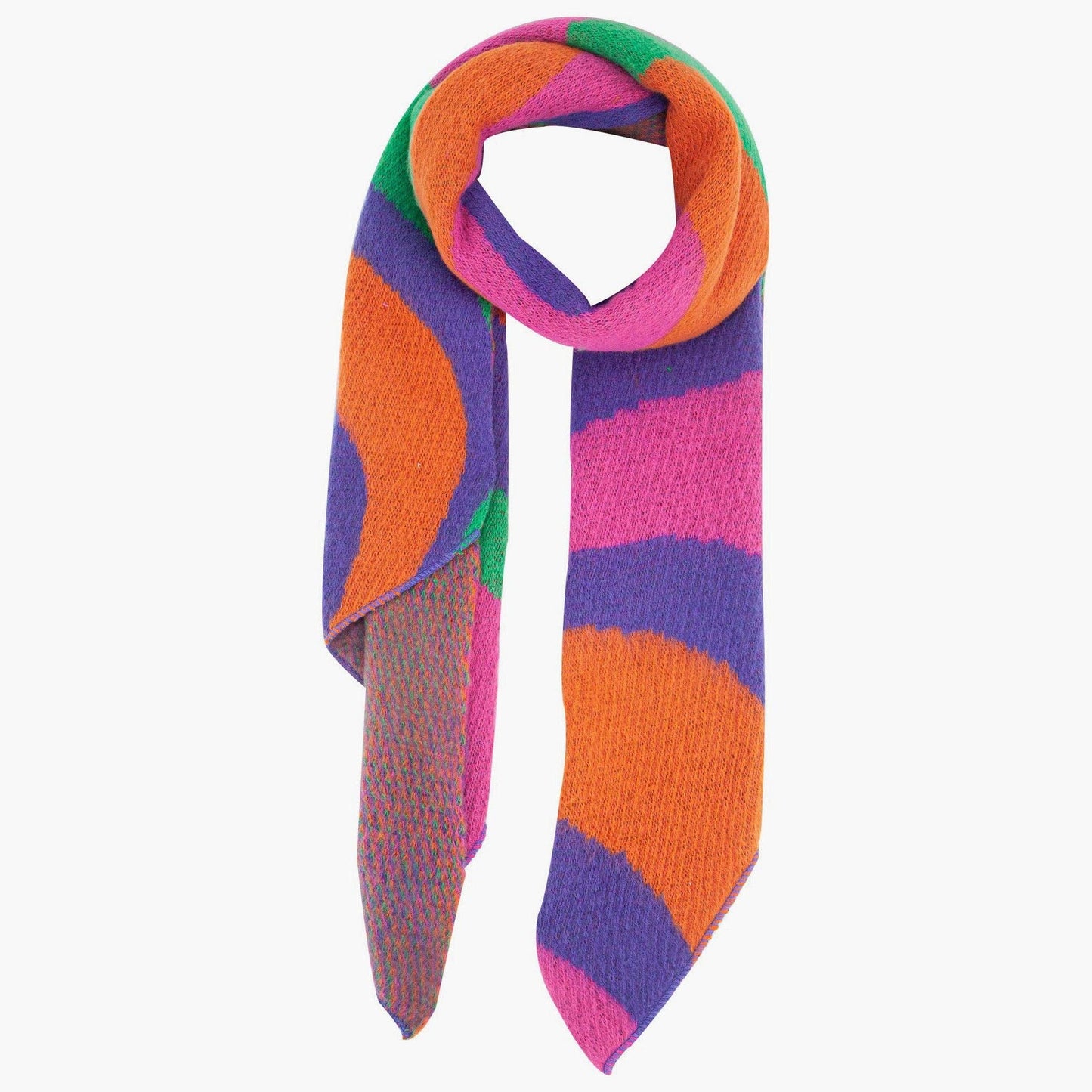 Ramona Multi Colour Waves Heavyweight Scarf