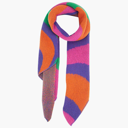 Ramona Multi Colour Waves Heavyweight Scarf