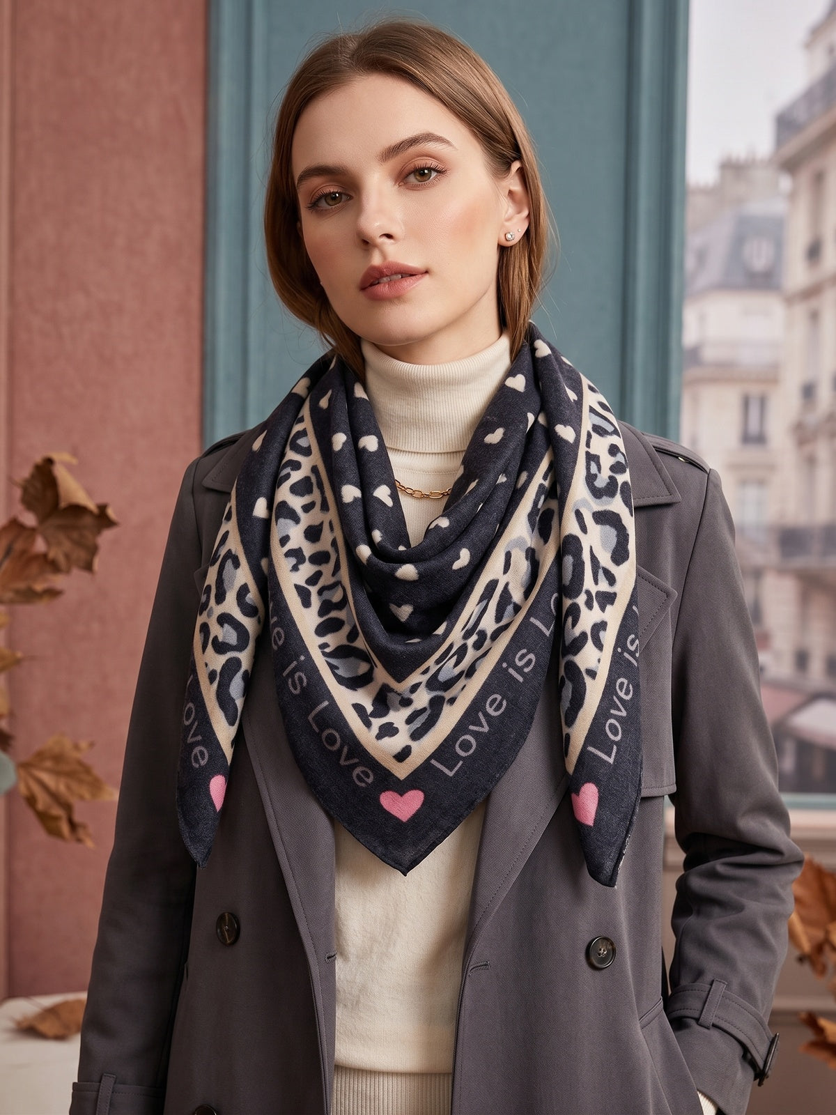 Letty "Love" oversized square scarf 💕