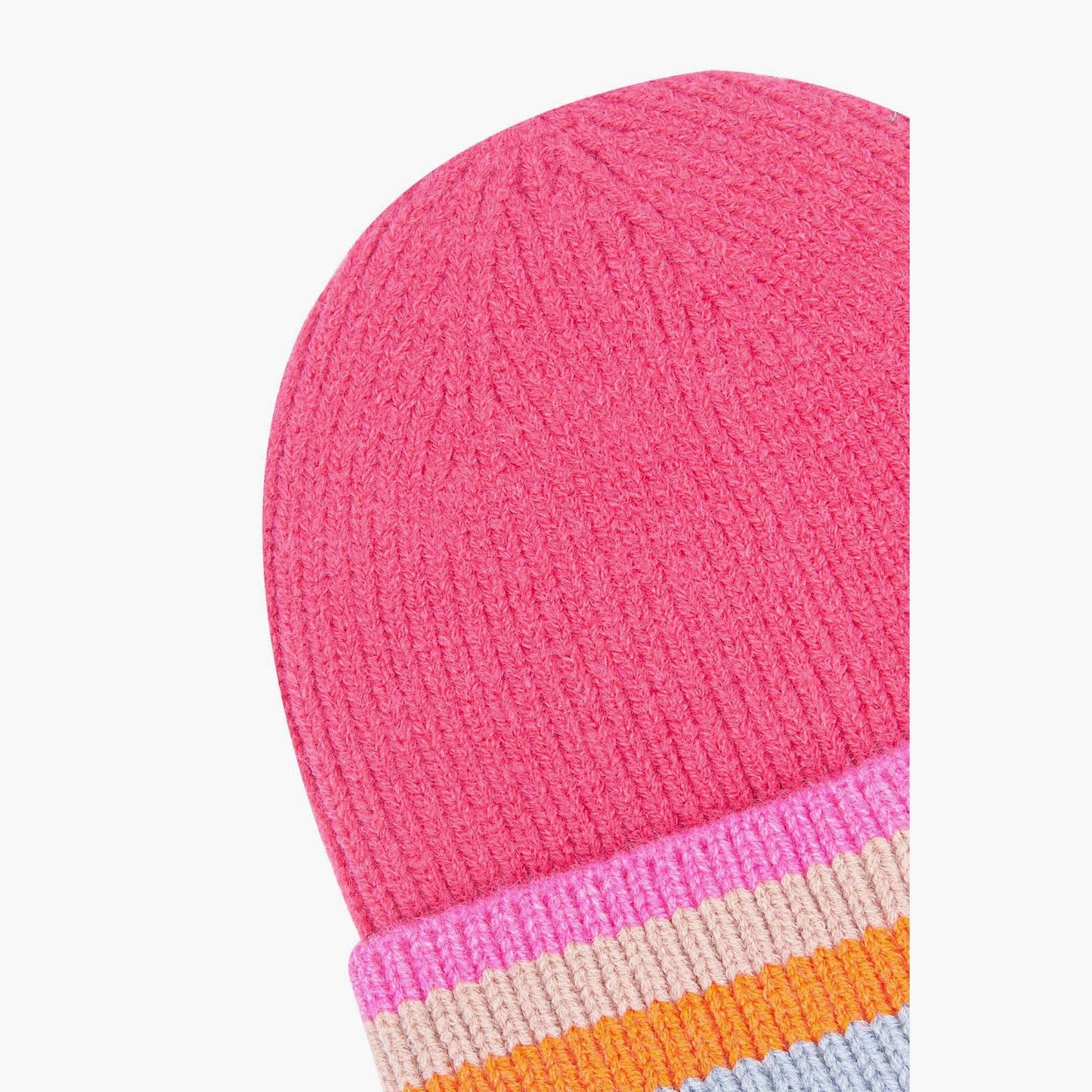 Delta Hot Pink Rainbow Stripe beanie