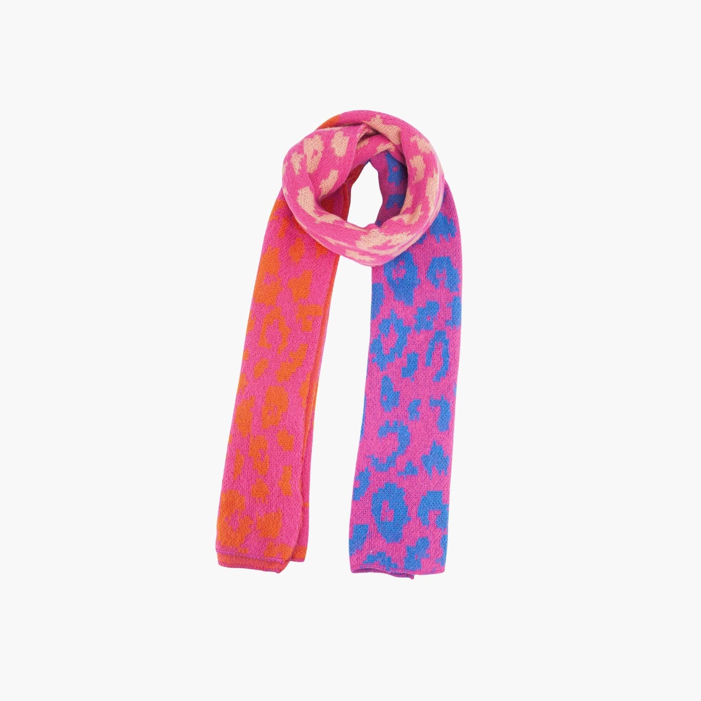 Kyra Pink Leopard Heavyweight Scarf