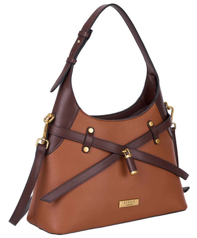 CHERRY CONTEMPORARY HARNESS SHOULDER BAG
