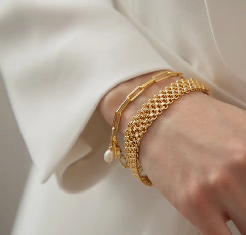 Nicole Woven Chain Bracelet