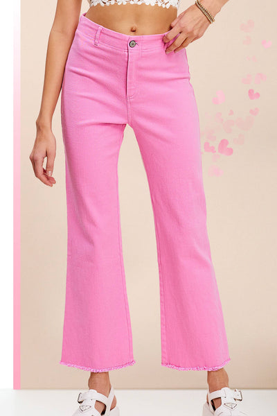 Molley Soft Washed Stretchy High Waisted Flare Pants