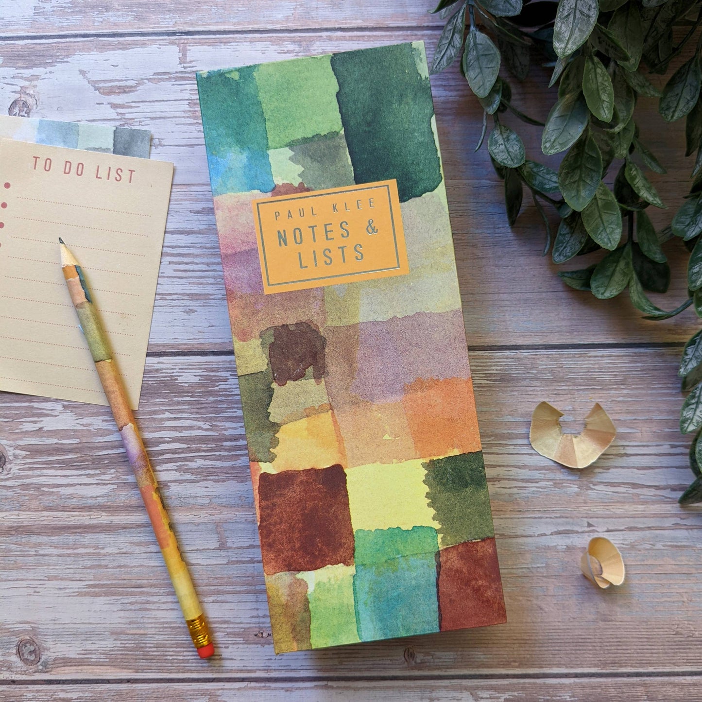 Tall Notepad & Pencil Set - Paul Klee - Yellow