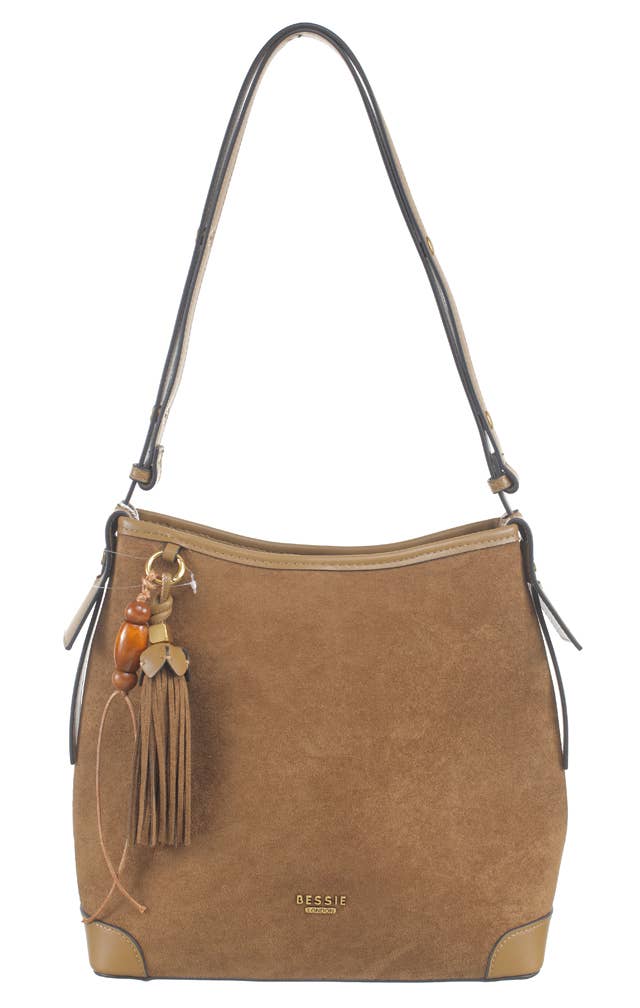 ELLISE ESSENTIAL SUEDE SHOULDER BAG