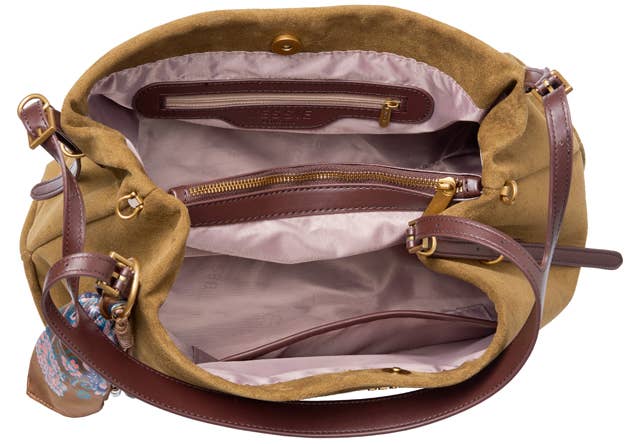SMITHY SLOUCHY SUEDETTE SHOULDER BAG