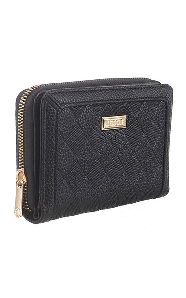 STEPH SMALL DIAMOND PATTERN WALLET