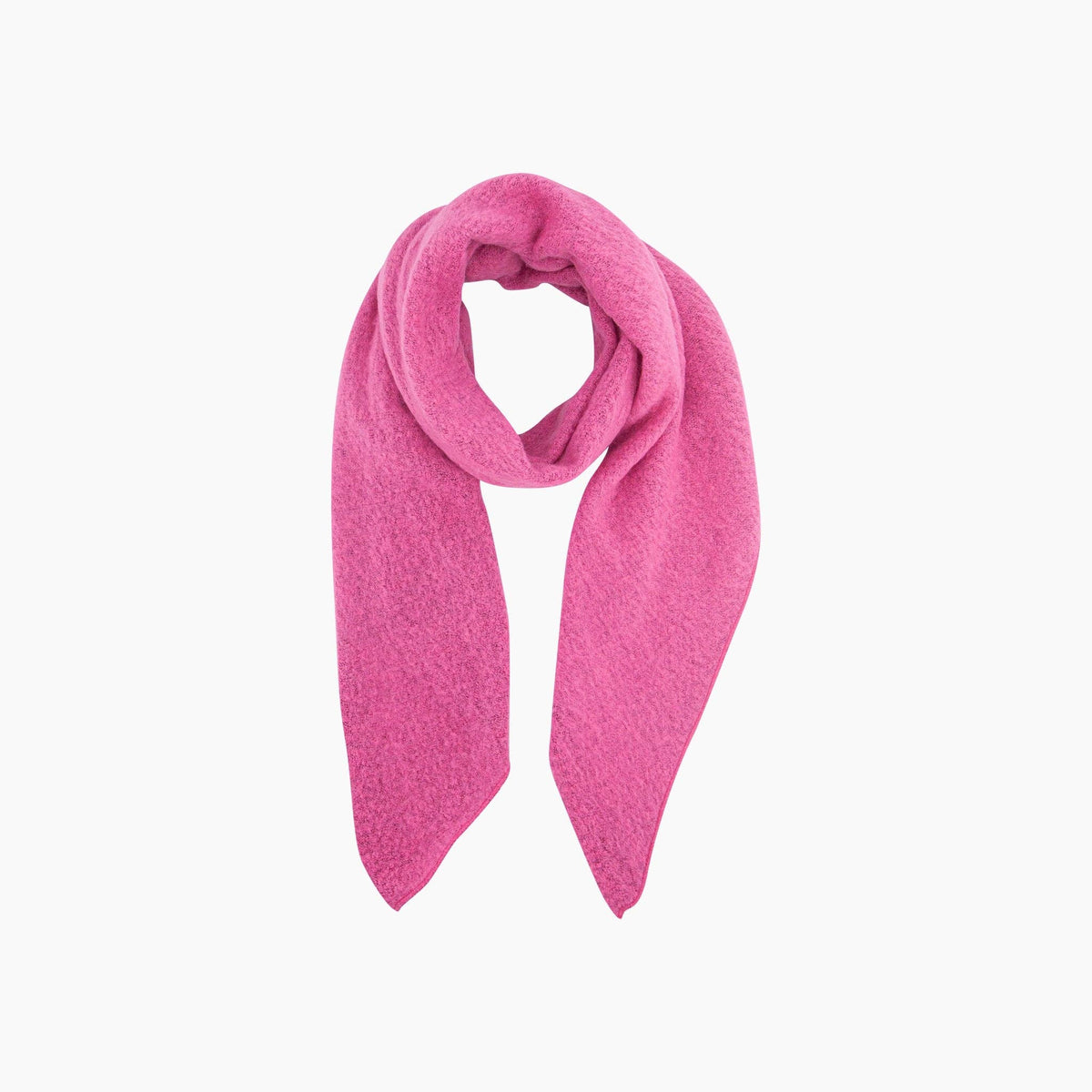 Alisha Asymmetric Heavyweight Scarf in Barbie Pink